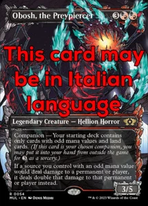 MTG OBOSH, THE PREYPIERCER 54 EXC - IL TRAFIGGIPREDE - MUL IT - MAGIC - Imagen 1 de 1