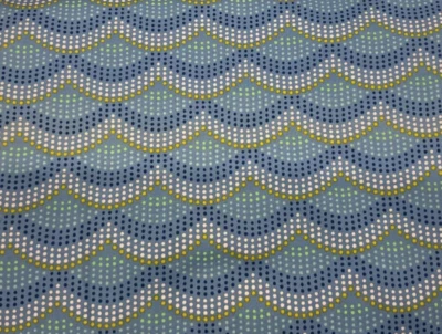 MICHAEL MILLER FABRICS-INTO THE DEEP #PS7104-MERMAID SCALES BY PAT SLONIGER- BTY - Image 1 of 3