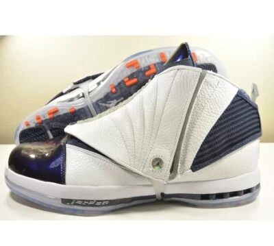 耐克 Air Jordan 16 Retro 2016 Midnight Navy 尺码 8 683075-106 Xvi 1 3 4 11 — 第 1/4 张图片