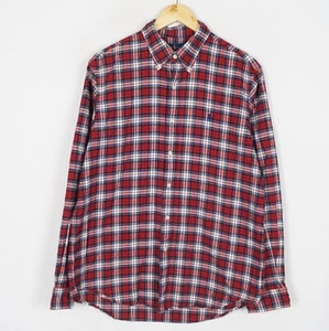 Polo Ralph Lauren Hombres Camisa Talla L Ajuste Regular Rojo Cuello Abotonado... - Imagen 1 de 6
