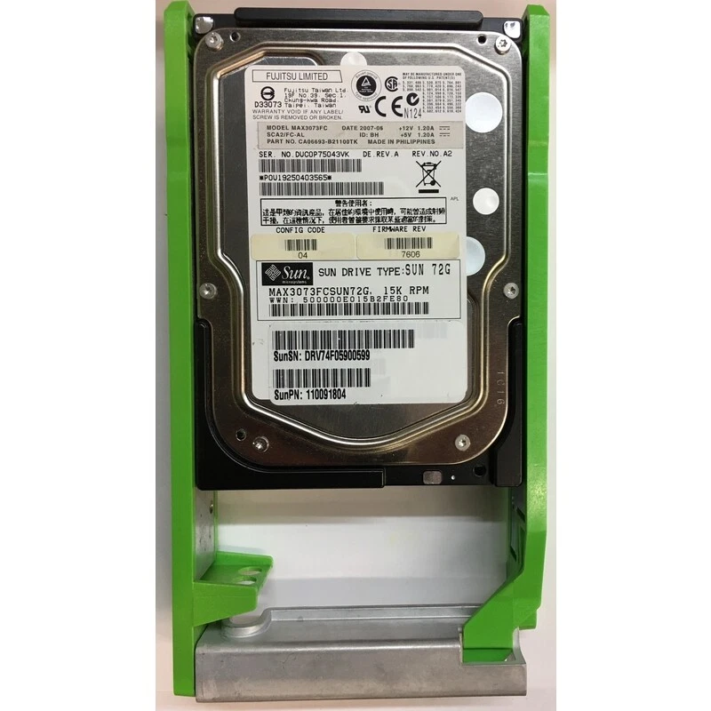CA06693-B21100TK - Storagetek 73GB 15K RPM FC 3.5" HDD for VSM4/V2X2 - Image 1 of 1