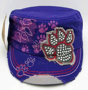 Animal Paw Claw Distressed Childrens Youth Kids Adjustable Cadet Cap Hat NWT - Picture 1 of 7
