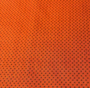 Andover Fabrics Orange & Black Star Print Cotton 1/4 yard x 44 Inches for Quilti - Picture 1 of 5