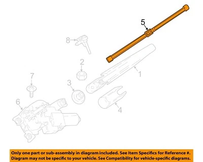 BMW OEM 2018 X3 Wiper-Rear Window Blade 61627407273 - Image 1 of 2