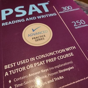PSAT Reading and Writing . Advanced Practice ies Test Prep - Foto 1 di 8