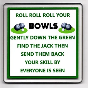 Schalen Acryl Getränk Untersetzer Becher Matte Rolle Rolle Roll Your Bowls Rasen Indoor NEU - Bild 1 von 1