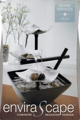 HoMedics  "Silver Springs"  Envira Scape Illuminated Relaxation Fountain - Image 1 of 4