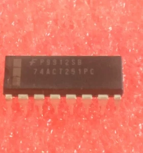 1pcs SN 74ACT251PC 8-Input Multiplexer with 3-STATE Output 16 DIP Texas Instr. - Imagen 1 de 1