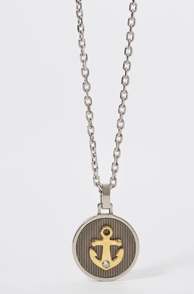 Collana Uomo 2Jewels in Acciaio con Pendente Ancora Dorata 251814 - Immagine 1 di 1