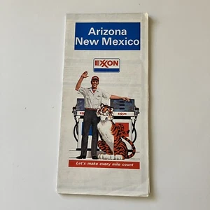 Road Map of Arizona New Mexico 1978 Exxon Let's Make Every Mile Count - Picture 1 of 4