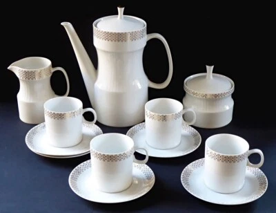 Jaroslav Ježek 中世纪设计师 'Nefertiti' 咖啡套装,Loucky Carlsbad 1954 — 第 1/4 张图片