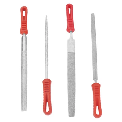 200mm Diamond Round Needle File Hand Tool For Jewelers Glass Metal Wood Grinding - Image 1 of 4