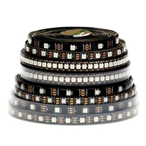 1m/5m WS2812B Led Strip 30/60/144 leds/m Smart RGB Led Light Black/White PCB - Picture 1 of 11