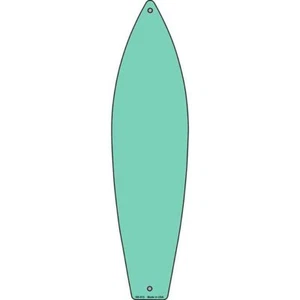 Letrero de tabla de surf de metal sólido de 17""x4,5"" placa puerta de hogar pared garaje - Imagen 1 de 1