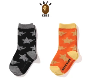 A Bathing Ape Kids Socks 2024 FW Model STA PATTERN Fast Shipping From Japan - Picture 1 of 9