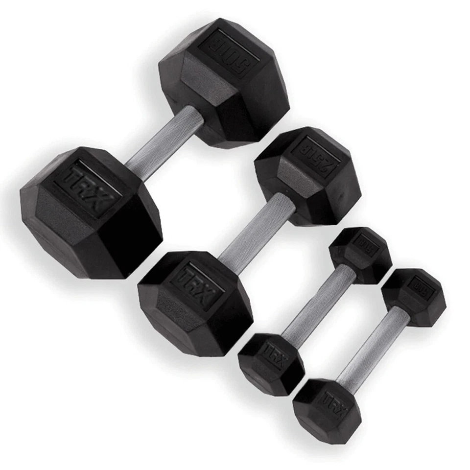 NEW!  TRX HEX RUBBER DUMBBELL 35 Pound Dumbbell - Discounted Dumbbell sold by EA - Image 1 of 1