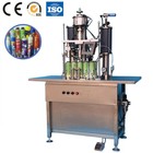QWG-450 Semi-auto 3-1 Metal Aerosol Can Capping Filling Crimping Packing Machine