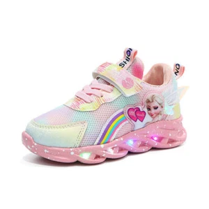 Kinder LED leuchtende Schuhe Sneakers Blinkende Mädchen Licht Up Turnschuhe - Bild 1 von 12