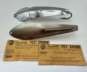 2 Large Vintage Tony Acceta Spoons, A Pet 21 And An Unmarked (Prototype?) Model - Picture 1 of 5