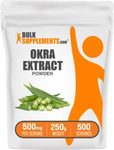 Polvo de extracto de okra BulkSupplements - Apoyo digestivo - 500 mg por porción - Imagen 1 de 12