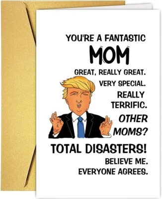 Funny Trump Mother'S Day Card for Mom Grandma, Humor Trump Mother'S Day Card Gif - Image 1 of 4