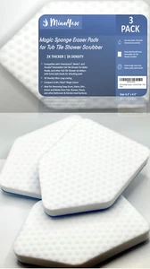 Magic Sponge Eraser Pads Fit Extendable Tub Tile Scrubber Brush | Magic Sponge E - Picture 1 of 12