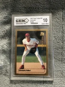 1999 Topps Traded #44 Pat Burrell Rookie Card Gem GRADED 10 (Mint or better) - Bild 1 von 2