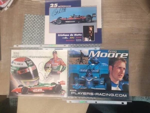 (3) 1999/2000 F1 Indy Driver Signed Promo 8x10's- Moore, DaMatta, Hernandez! - Picture 1 of 5