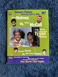 1995 Holmes McCall Mike Tyson Boxing Don King Parisi Julio Cesar Chavez Program - Picture 1 of 4