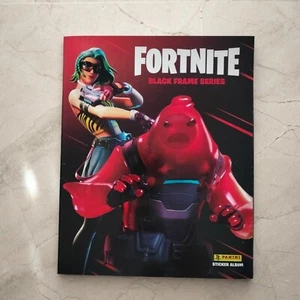 PANINI FORTNITE BLACK FRAME SERIES ALBUM + TODOS LOS CROMOS PEGADOS - Imagen 1 de 8