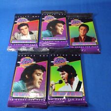 Vtg 1992 Elvis Presley Collection Cards of His Life Series One~5 Sealed Packs 