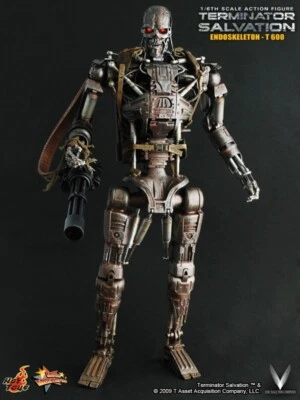 HOT TOYS MMS93 TERMINATOR SALVATION T-600 EXOESQUELETO ESCALA 1/6 FIGURA NUEVA EE. UU. Foto 1 de 4