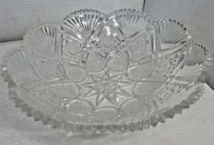 EAPG PRINCETON National Glass Co McKee & Bros Master Berry Bowl 10.25" 1900 - Picture 1 of 5