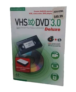 VHS zu DVD 3.0 Deluxe Videos zu DVD USB Videoaufnahmegerät/Open Box - Bild 1 von 3