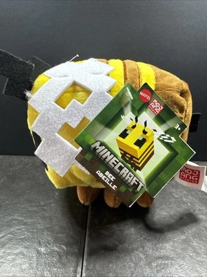 Minecraft Bee Plush Stuffed Toy 4.5" 2021 Mattel Mojang, Video game. - Image 1 of 4