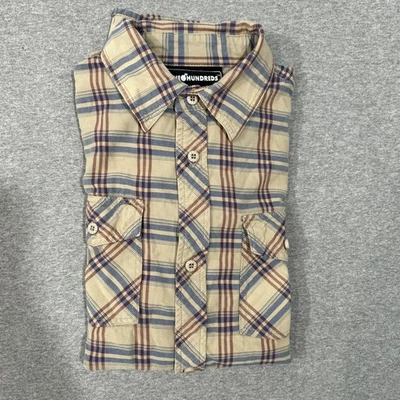 The Hundreds Men’s Medium Button Up Shirt Plaid Long Sleeve Streetwear - Image 1 of 4