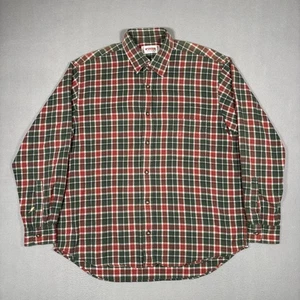 Vintage Mcgregor Flannel Men’s Large Red Green Wool Check  Sportswear Christmas - Picture 1 of 9