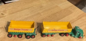 Lesney Matchbox King Size K-16 Dodge Tractor With Twin Tippers - Missing Tires - Picture 1 of 5