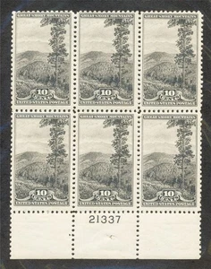 749 Platten 6er Block postfrisch vollgummiert postfrisch ....164485 - Bild 1 von 1