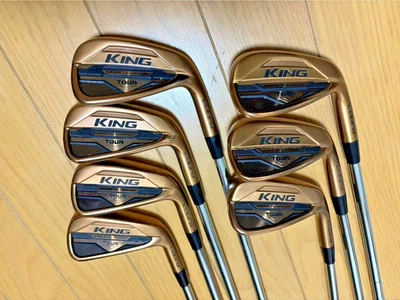 ◼️7pcs◼️ Cobra King TOUR MIM COPPER Iron Set 7clubs 5-9,P,G NS.PRO TOUR 105 S - Image 1 of 4