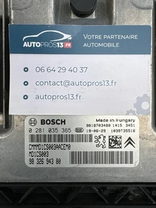 MOTORSTEUERGERÄT PEUGEOT CITROEN C3 1.5 BHDI 0281035365 9832694380 MD1CS003 - Bild 1 von 4