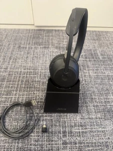 Casque stéréo sans fil Jabra Evolve2 65 avec base de charge Jabra DV020 - Photo 1/9