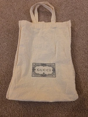 Authentic GUCCI Reusable Cotton Tote Bag - 13" x 9" x 4" - Image 1 of 3