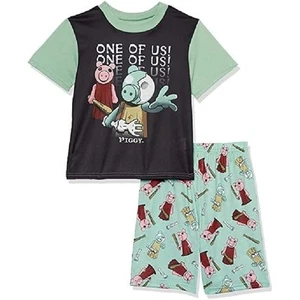 NEW PIGGY Boys 2-Piece Loose-fit Pajama Set Super Soft & Cute Size 4 - Picture 1 of 1