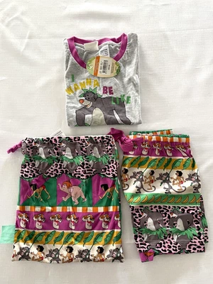 NEW PETER ALEXANDER PJ SET DISNEY THE JUNGLE BOOK TOP & SHORTS JNR GIRLS SIZE 6  - image 1 of 2