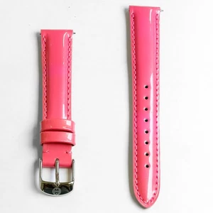 Correa de reloj Michele de cuero rosa de 16 mm para mujer 301721003 - Imagen 1 de 2