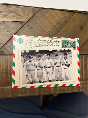 2004 Upper Deck Season's Greetings Past And Present #HH04 Mantle Ruth Jeter 卡 — 第 1/4 张图片