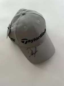 DUSTIN JOHNSON SIGNED AUTOGRAPH GREY TAYLORMADE HAT - 2020 MASTERS CHAMPION JSA - Picture 1 of 2