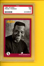 1991 STUDIO # 40 FRANK THOMAS PSA 7 NM SER # 24339505