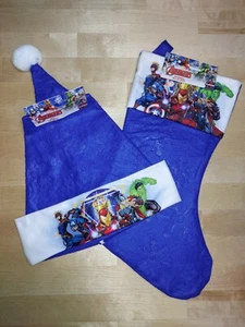 Marvel Avengers Weihnachtsmütze & Strumpf / KOSTENLOSER VERSAND & Füller! - Bild 1 von 7
